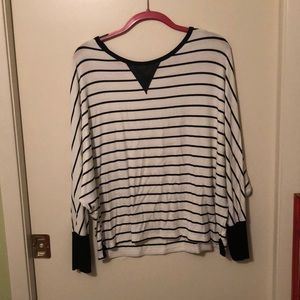 Long sleeve striped blouse
